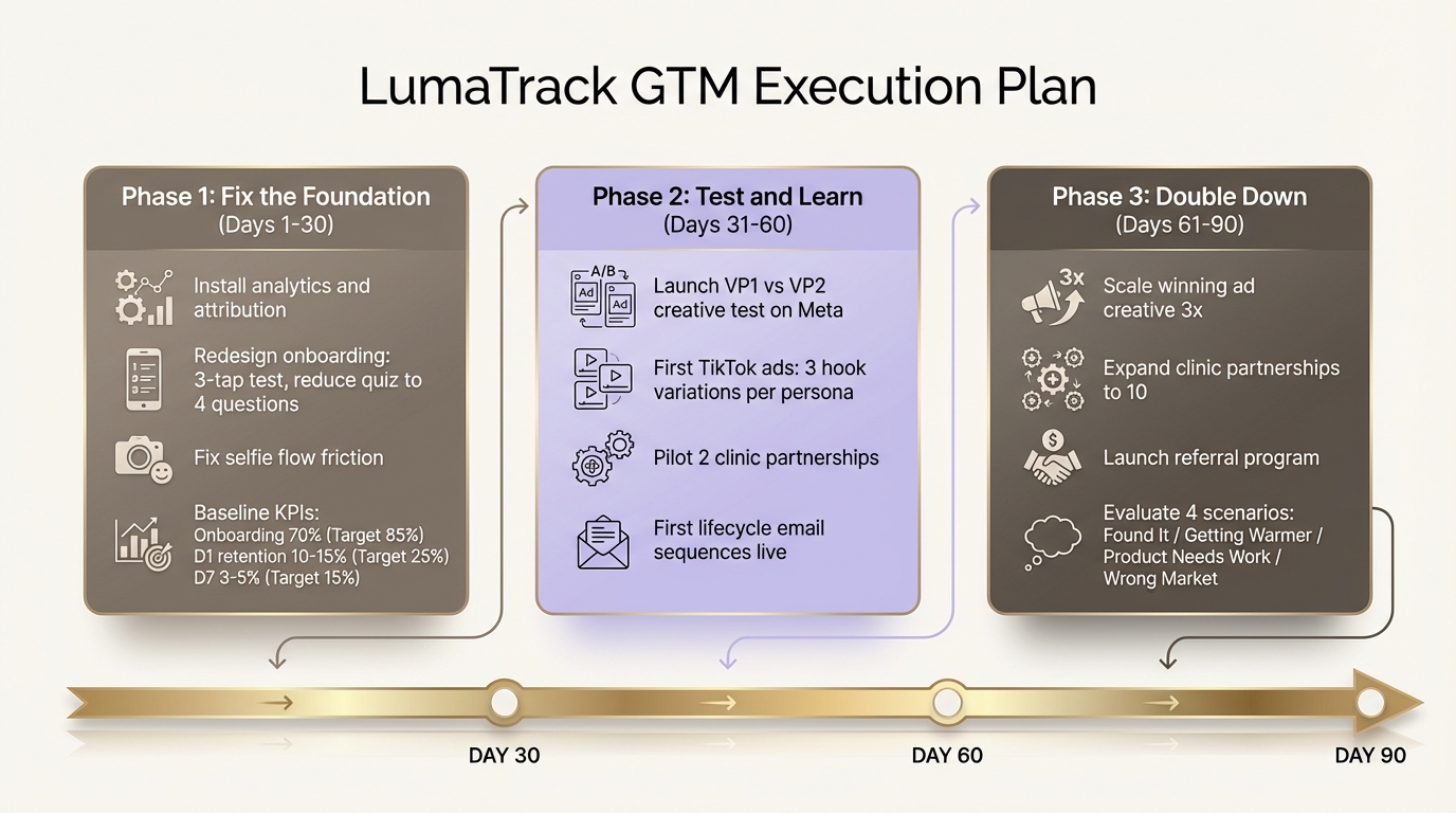 30/60/90 Day Execution Phases